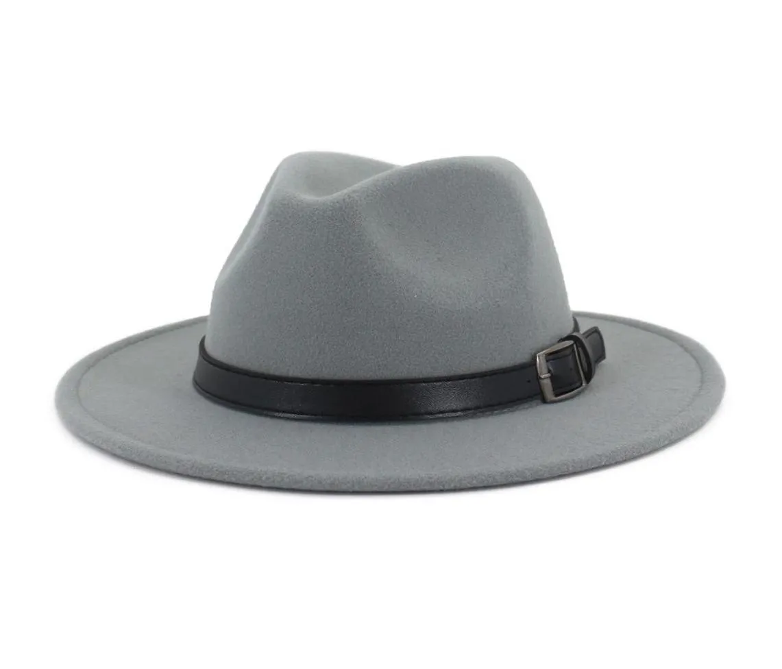 New American Retro British Jazz Top Hat Wool Felt Hat Soft Top Sunscreen Temperament hela anpassningen3351059