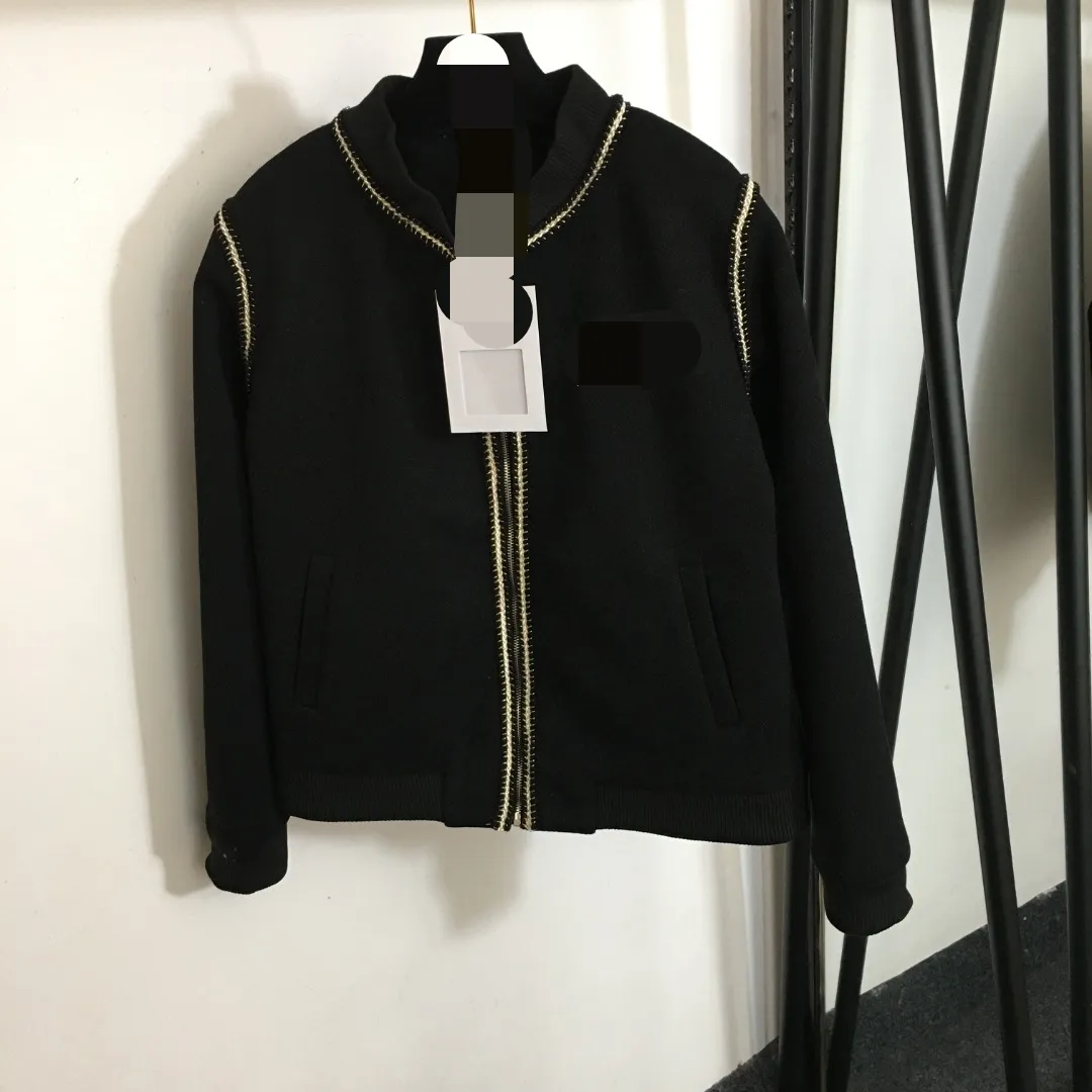 1208 L 2023 Milan piste manteau automne marque même Style manteau revers cou de haute qualité à manches longues femmes vêtements 20239535