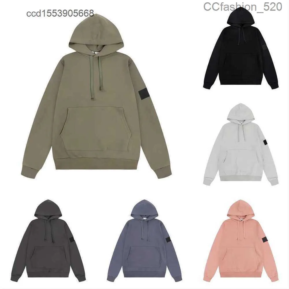 Designers Mens Stones Island Hoodie Candy Hoody Women Casual Long Sleeve Couple Loose O-neck Sweatshirt Motion Current 07S2