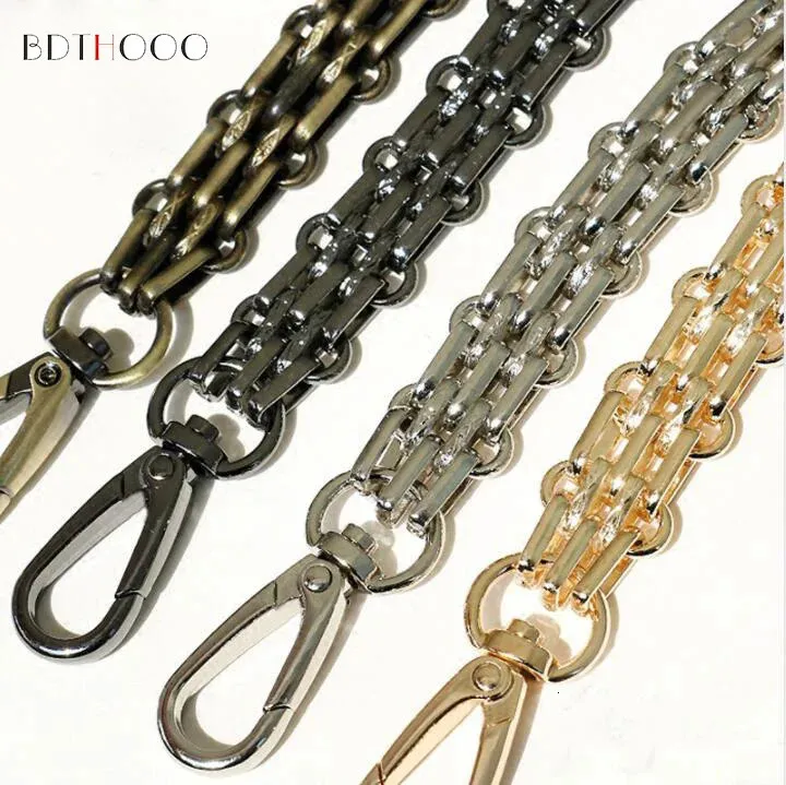 Bag Parts Accessories 120CM Metal Chain Steel Bag Replacement Shoulder Strap for Handbag Purse Handle 231211