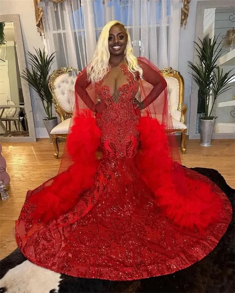 shein black formal dress A-Line Halter Red Halter High Slit Prom Dresses, Sexy Formal Dresses main image 0