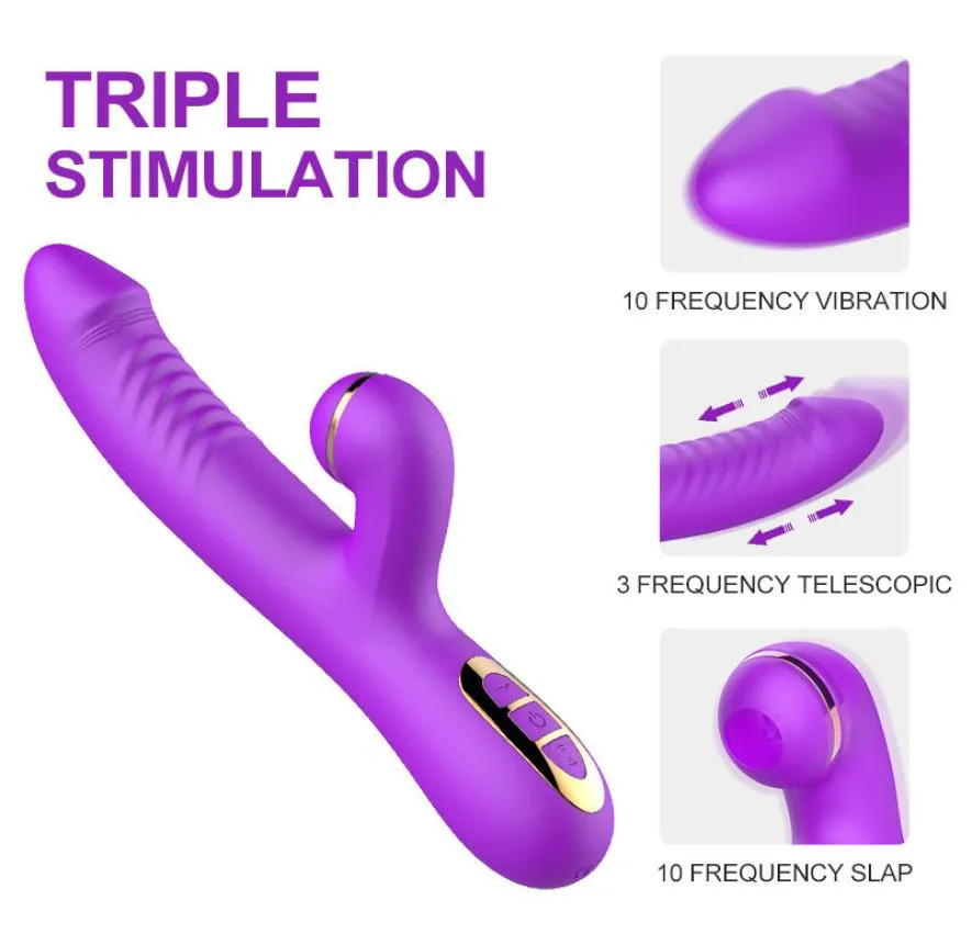 G spot coniglio vibratore giocattoli sessuali per donne vibratori di dildo vagina clitorio massaggiatore doppia vibrazione av stick sesso sicuro prodotto adulto prodotto 3101458