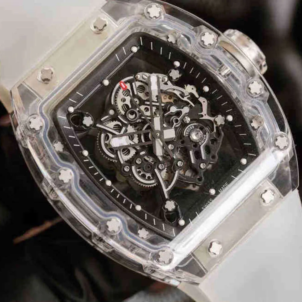 Rakish Mechanical Cool Wrist Watches TV Factory RM055多機能メンズファッショントレンドビジネスフルホローTransparel 2023 New Luxury Style