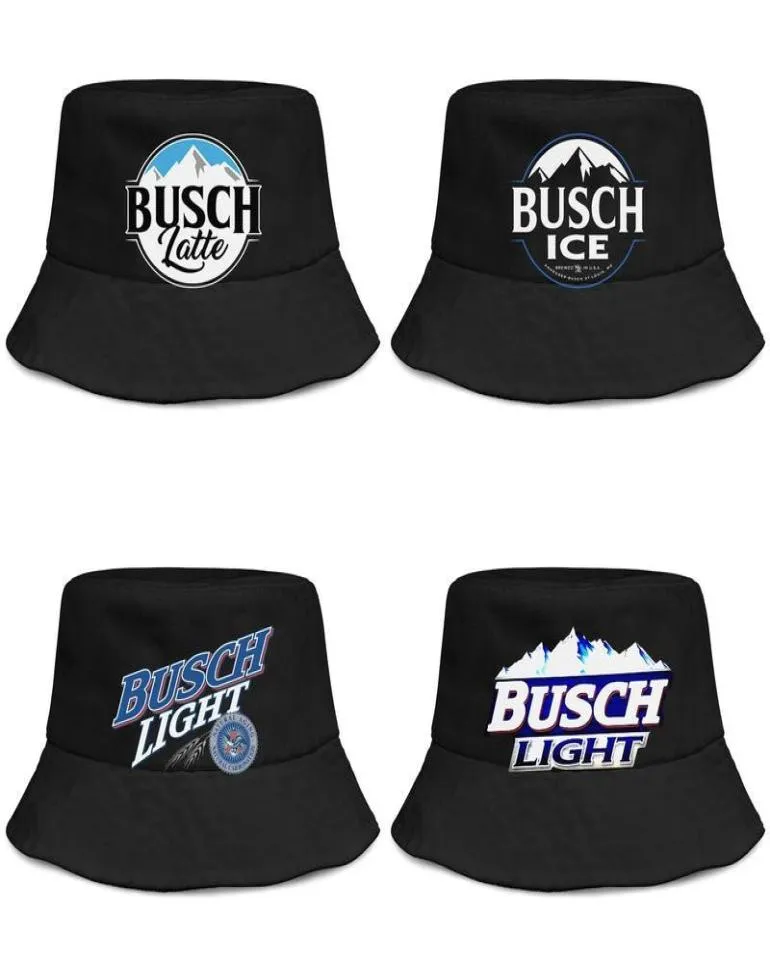 Busch Light Beer logo mens and womens buckethat cool youth bucket baseballcap light blue adge white Latte So Much4688109