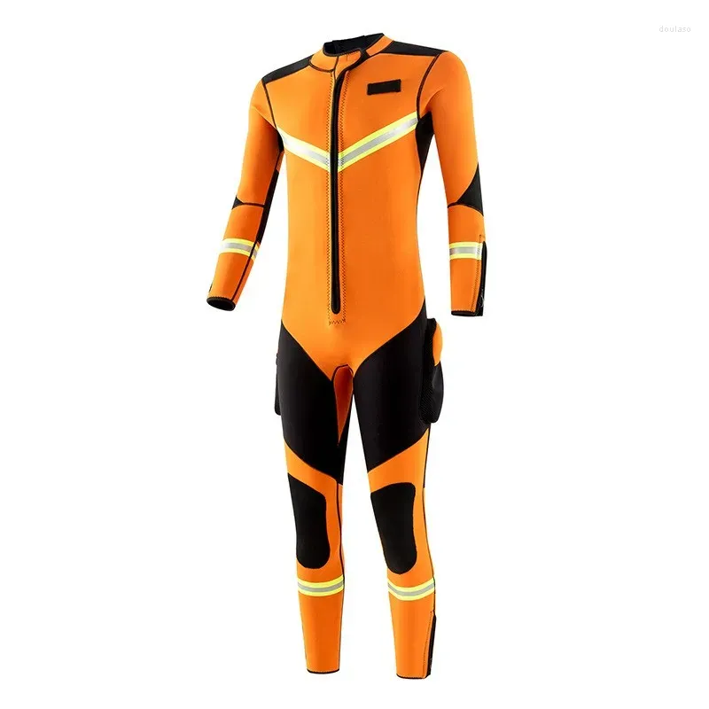 Maillots de bain pour femmes 3 mm Fire Water Rescue Costume Hommes Full Body Néoprène Combinaison Super Élasticité Couleur Couture Surf Plongée Méduse Vêtements