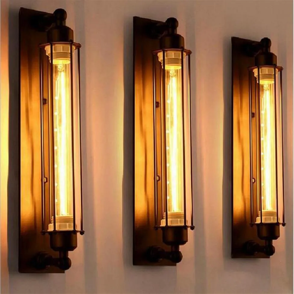 antikviteter vintage stil loft industriell vintage edison väggljus lampbar resturent hängslampor tak ljuskrona ljus269b