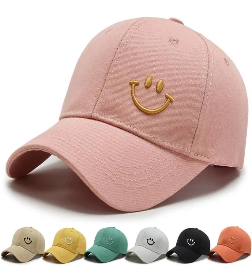 MEN039S ve Women039s Beyzbol Kapakları Moda Trend Bahar Yaz Şapkaları Gülümseyen Yüz Şapka Güneş Koruma Güneş Koruyucu Erkekler Spor CA1889510