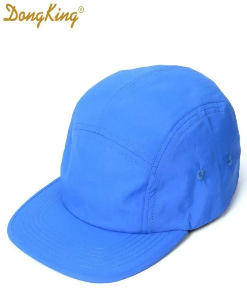 DongKing NUEVO 5 paneles Gorra de béisbol clásica Gorra de béisbol de ala corta Taslon Tela a prueba de salpicaduras Sombrero de secado rápido Bill plano Tamaño grande LJ21513642