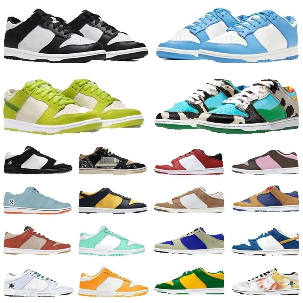 2023 Mężczyzn Buty dla kobiet Sneaker Panda Biała czarna unc niebieska szara mgła foton Syracuse Candy Vintage Green Sail Bordeaux Trail Platform