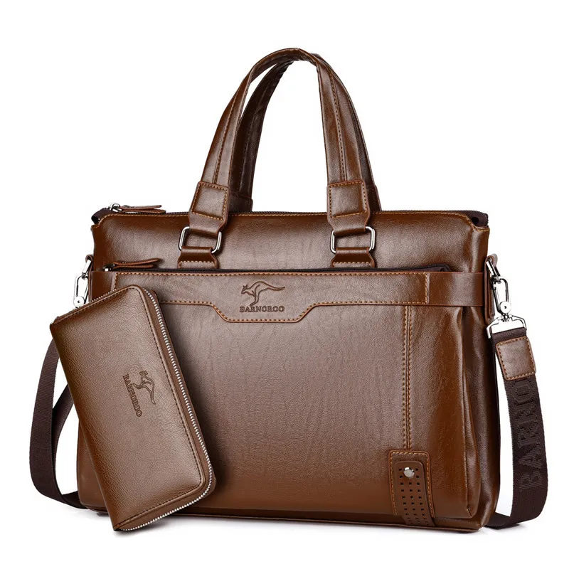 Aktentaschen Horizontale Herrentasche modische Umhängetasche aus weichem Leder Umhängetasche Handheld-Businesstasche Computertasche gerade 230910