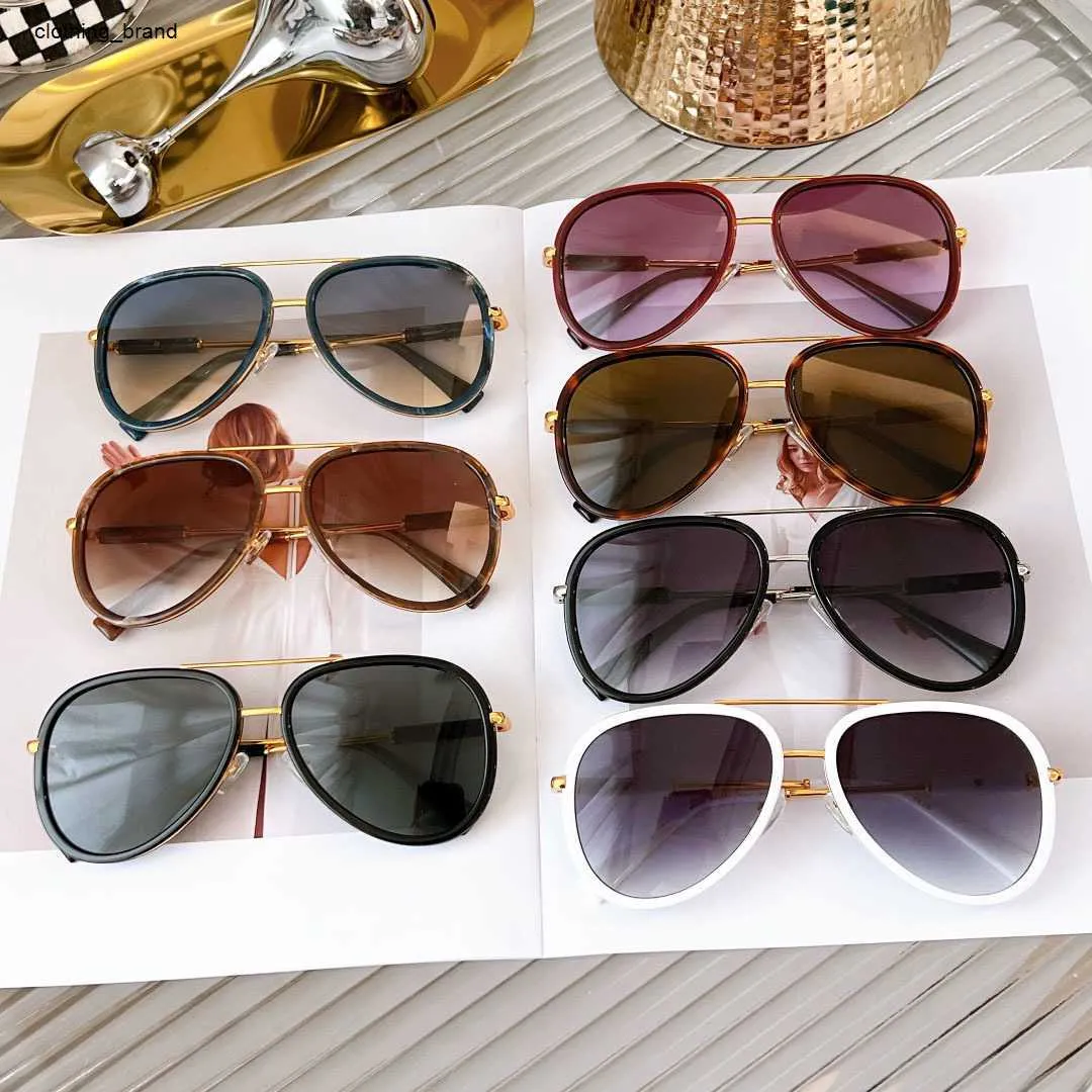 Luksusowe okulary przeciwsłoneczne damskie szklanki mężczyźni letnie akcesoria moda Słońca Projektant lustra dla kobiet imprezowy prezenty plażowe 11 grudnia P0WS