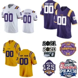 NCAA LSU Tigers College Football Jerseys 9 Joe Burrow 2 Justin Jefferson 7 Leonard Fournette 5 Derrius Guice9 Burreaux 20 Billy Cannon Queen