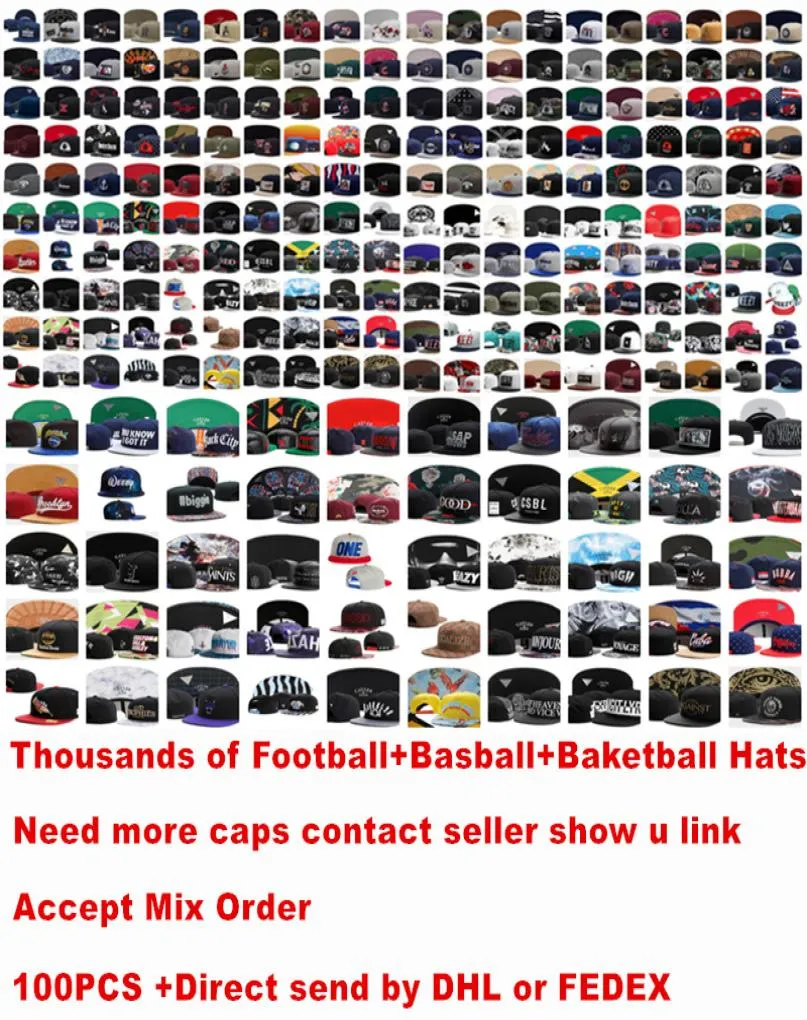 2020 basketbal snapback hoeden sport alle teams petten heren dames verstelbare voetbalpet platte hoeden drop meer dan 8000 styl3316291