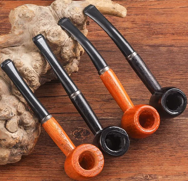 Latest Solid Wood Hand Smoking Pipe 7 Styles Round Herb Tobacco Hammer Spoon Cigarette Pipes Tools Accessories Oil Rigs