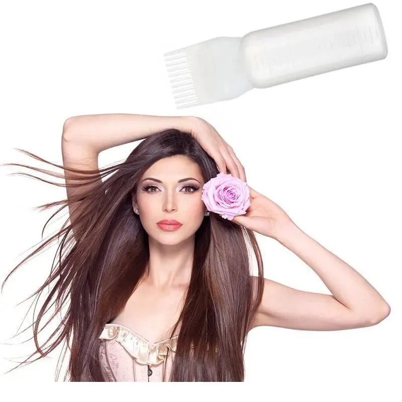 120ml Professional Hot Hair Dye Bottle Applicator Brush Dispensing Salon Hair Coloring Dyeing Dry Cleanin sqcdCR