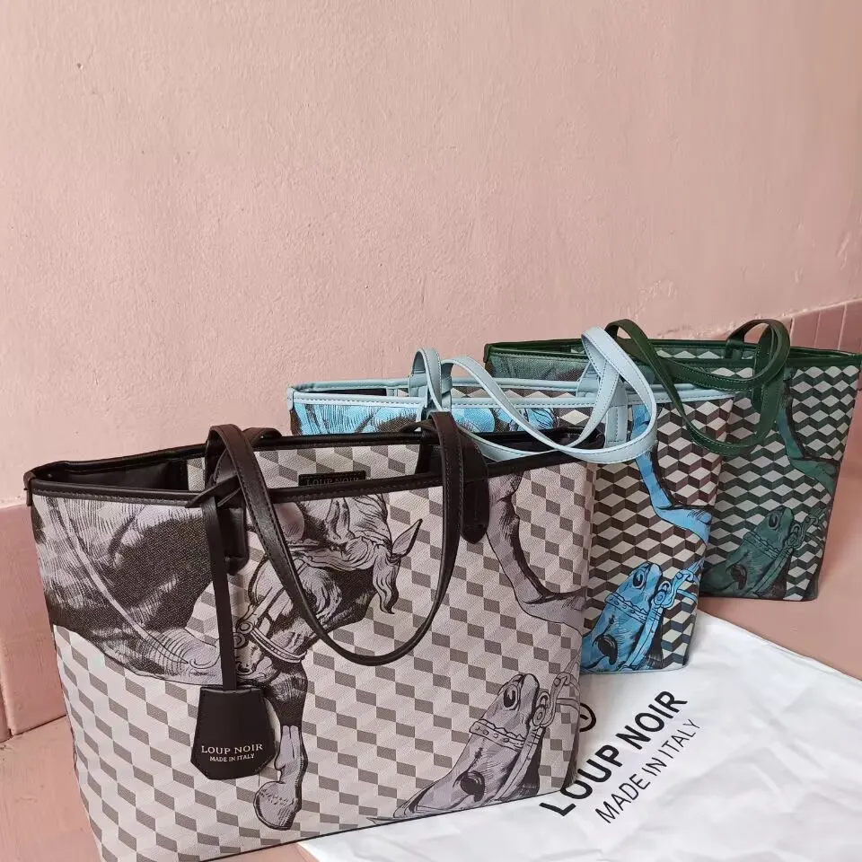 Hot Sale SAC Original espelho de qualidade Loup Noir Compra Tote Large Mulheres Bolsas de Designer Bolsas de Designer e bolsas Dhgate Novo