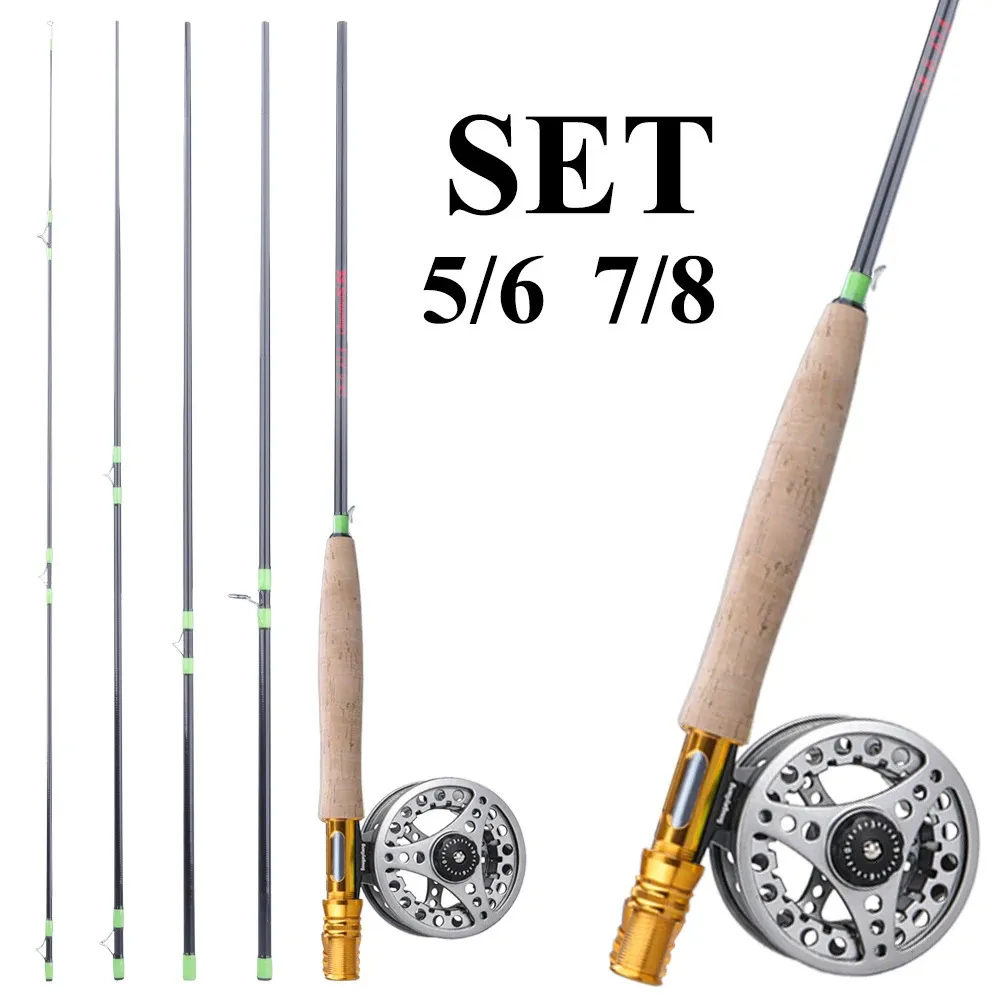 Sougayilang Carbon Fly Rod & Reel Set: 5 8 Reels For Trout & Perch  Lightweight, Durable & Versatile Accessories For Flyfishing. From Zhi09,  $80.69