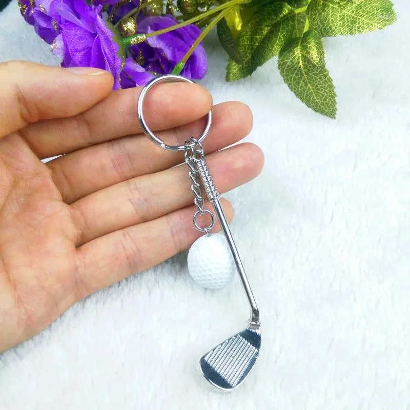 Porte-clés jeux Souvenir balle porte-clés métal Golf sacs cadeaux créatifs clés de voiture pendentifs