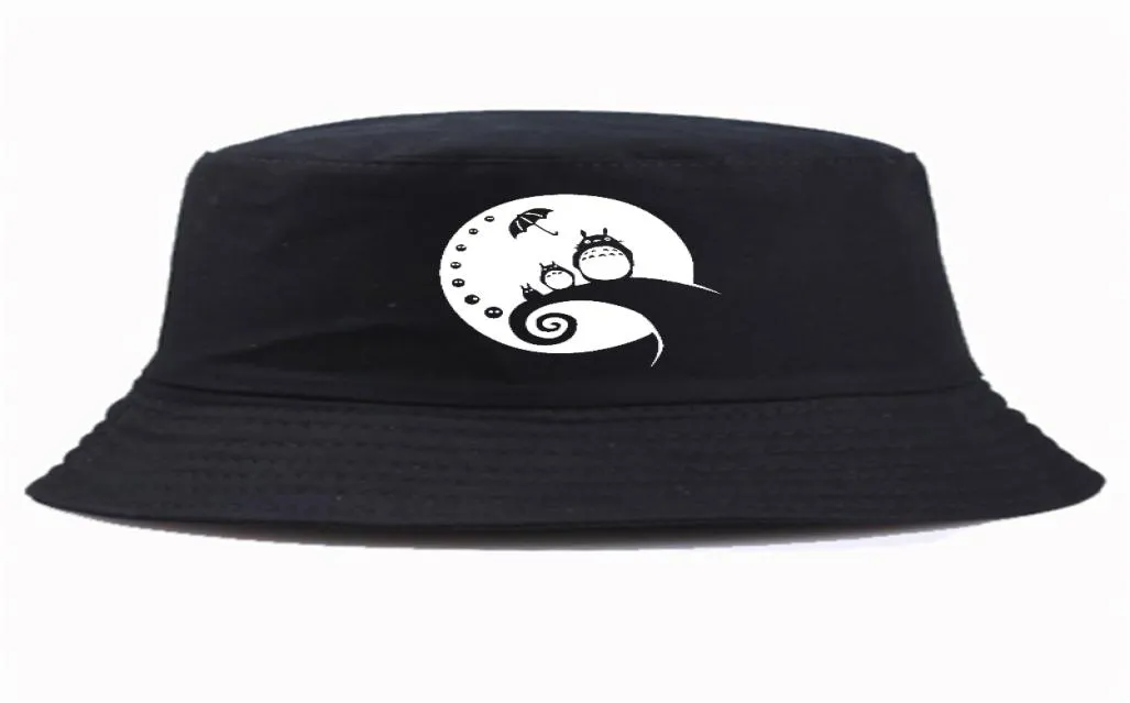 Totoro Ghibli Harajuku Kawaii Bucket Hat Summer Casual Brand Unisex Fisherman Hat9182805