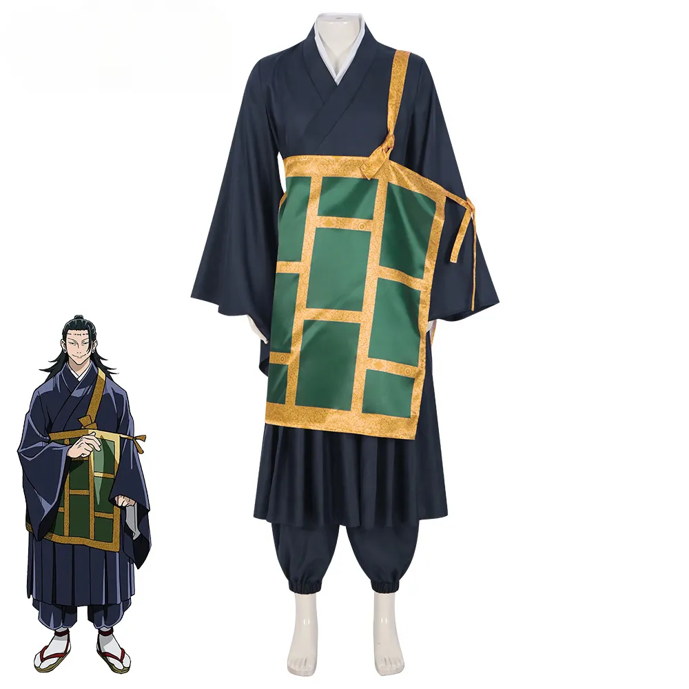 Anime kostuums Jujutsu Kaisen cosplay Geto Suguru Volledige set kimono cosplay voor mannen