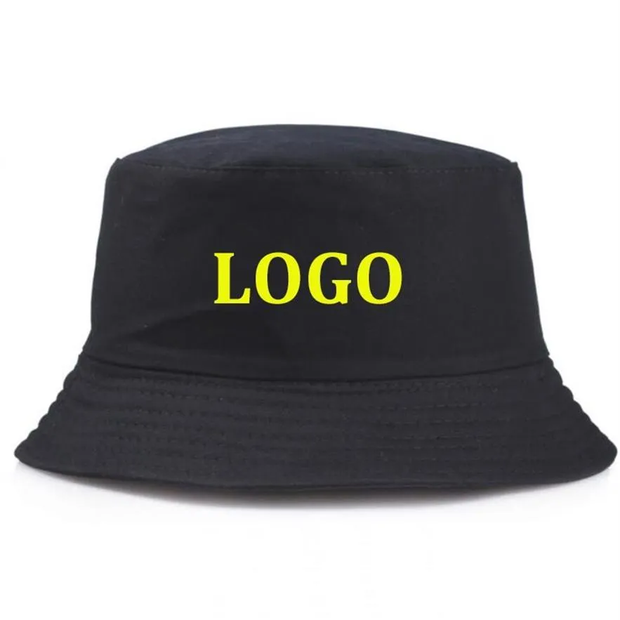 Custom Bucket Hat Outdoor DIY logo Fisherman Hats Sports Cap Men Women Cotton Fishing Caps342p