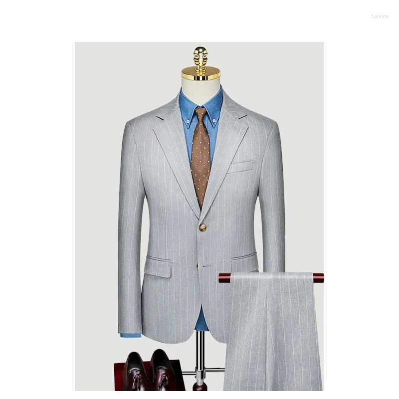 Men's Suits Custom Made Groom Wedding Dress Blazer Pants Business High-end Classic Trousers SA07-90999