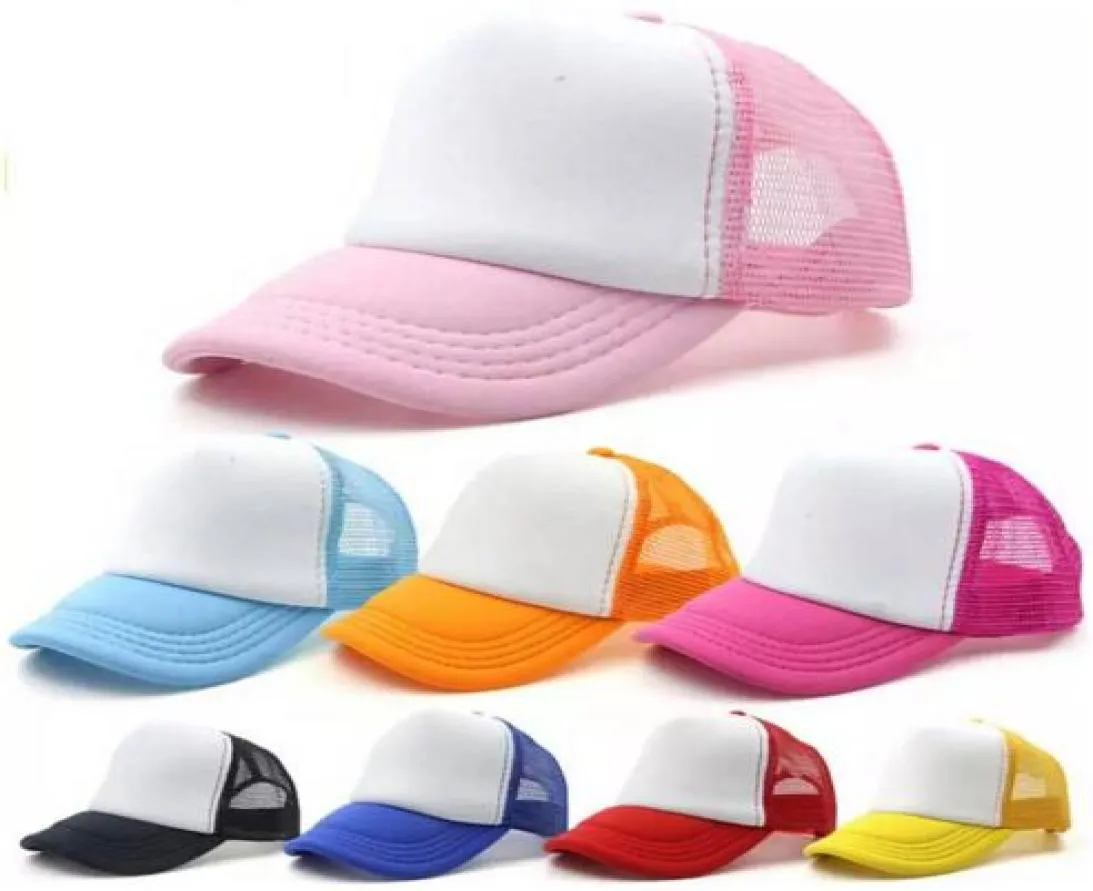 Boné de caminhoneiro infantil em branco snapback bonés de malha de caminhoneiro infantil bonés de beisebol lisos verão snapbacks bonés de caminhoneiro em branco snapback 9359645