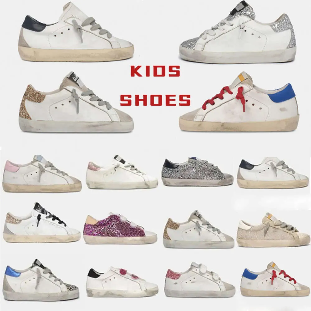 Designer Kids Shoes Sneakers Superstar Childrens sneaker Sequin Classic White Do-old Dirty Child Goldenss Goosesitys luxury Casual