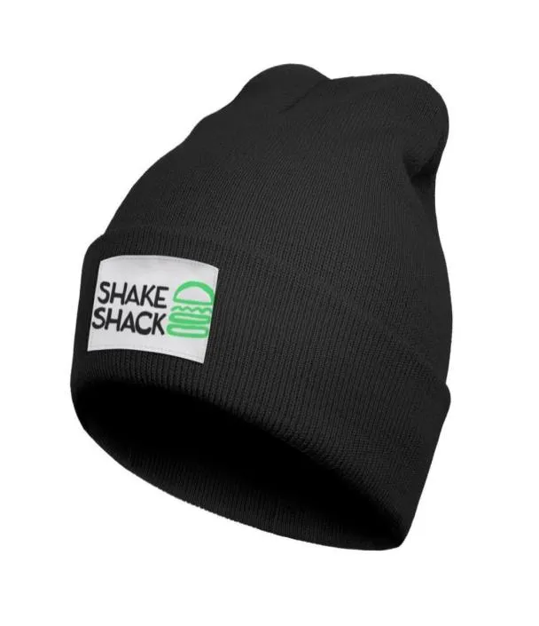 Moda shake shack logotipo inverno quente relógio gorro chapéu algemado chapéus simples sqaure sdale shake shack hambúrguer dog63250632370166