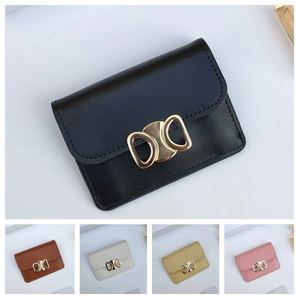 Plånbokdesigner Koppling Purses Designer Woman Handbag Coin Purse Card Holders Högkvalitativa äkta läder Mini Flap Bag Purses Handväskor Luxurys Designer Väskor