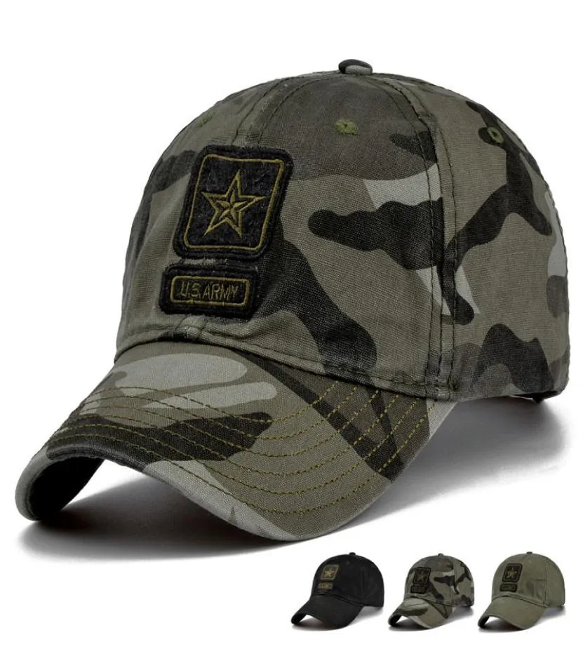 Novo boné do exército dos eua boné de beisebol camuflado masculino chapéus de beisebol snapback osso masculino boné de caminhoneiro pentagrama pai hat8747252