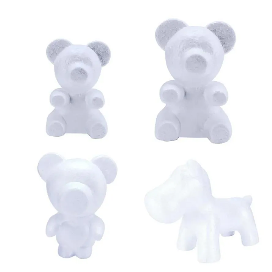 Bear Cube Styrofoam DIY Gift Set White Polystyrene Foam For Valentines ...