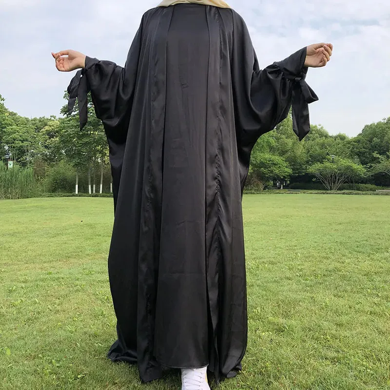 Muslim Abaya Dress Satin Butterfly Sleeve Kimono Maxi Dress with Inner Slip for Middle Age Adults from Dhgate Ethnic Clothing - price 51.56 Muslim Abaya Dress Satin Butterfly Sleeve Kimono Maxi Dress with Inner Slip for Middle Age Adults from Dhgate Ethnic Clothing - price 51.56