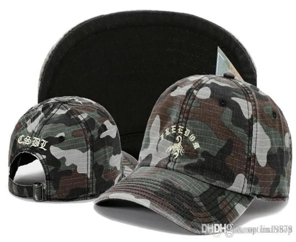 Neueste Sons Strackback 6 Panel Scorpion Camo Baseball Caps Verstellbare Casquettes Chapeus Herren Unisex Damen Snapback Hats7332833