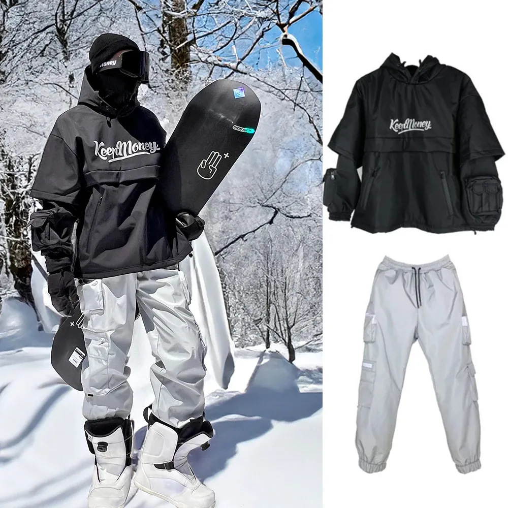 Autres articles de sport 30 ° CSnowboarding Ski Suit pour hommes femmes combinaison hiver chaud coupe-vent imperméable veste pantalon ensemble snowboard 231211