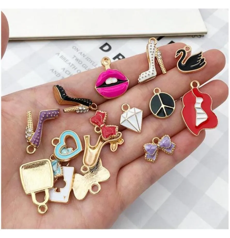 55pcspack Multistyle Diy Bracelet Necklace Charms Pendants Cute Diy Jewelry Making Accessories Components sqcpNu queen669023481