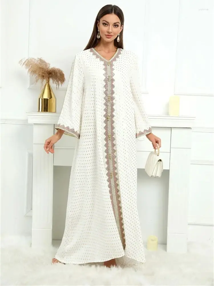 Ethnic Clothing Ramadan Eid Dubai Abaya Prayer Clothes Women Kaftan Saudi Arabia Turkey Islam Muslim Dress Kebaya Djellaba Robe Femme