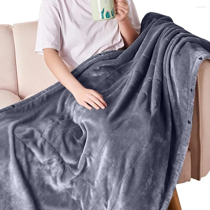 Dekens Verwarmde elektrische deken Flanel Wasbaar Draagbaar Verwarmingskussen Zacht Gezellig 39 X 31 In Opwarmen Snel Opwarmen