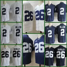 Ncaa 26 Saquon Barkley Jersey Marcus Allen 88 Mike Gesicki Penn State Nittany Navy Blue Lions College Football Jerseys