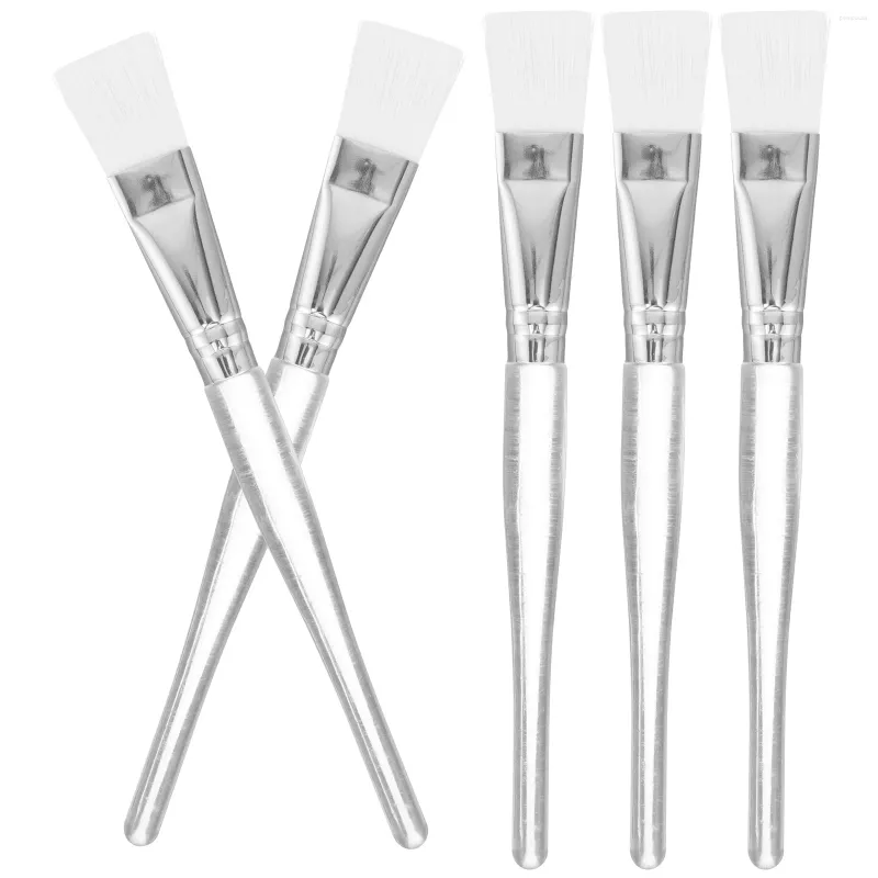 Pincéis de maquiagem 5 pcs escova de máscara facial caseira agitação facial liso macio cabelo lama aplicador de pele ferramentas de cuidados limpos suprimentos