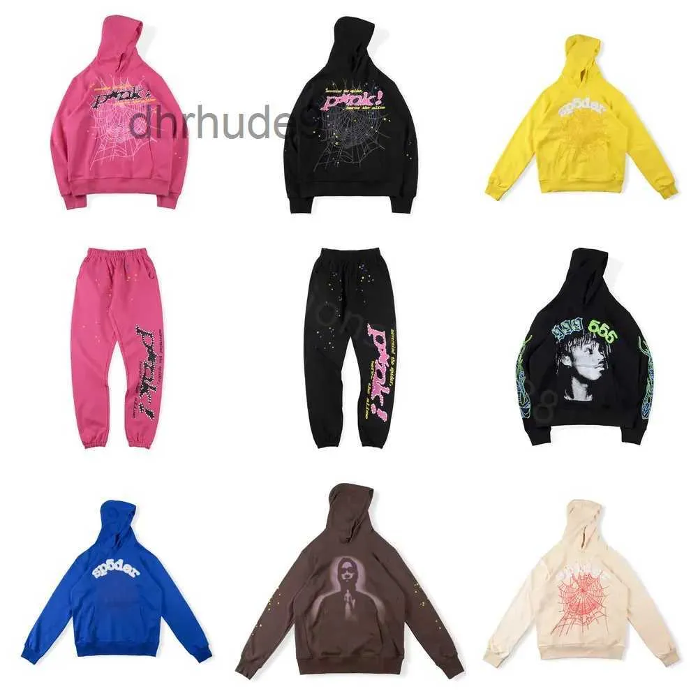Mens Hoodies Sweatshirts 555 Designer Hoodie Sp5der Sweatshirt Man Pullover Young Thug 555555 Luxury Womens Pink Spider Jacket Sp IH14
