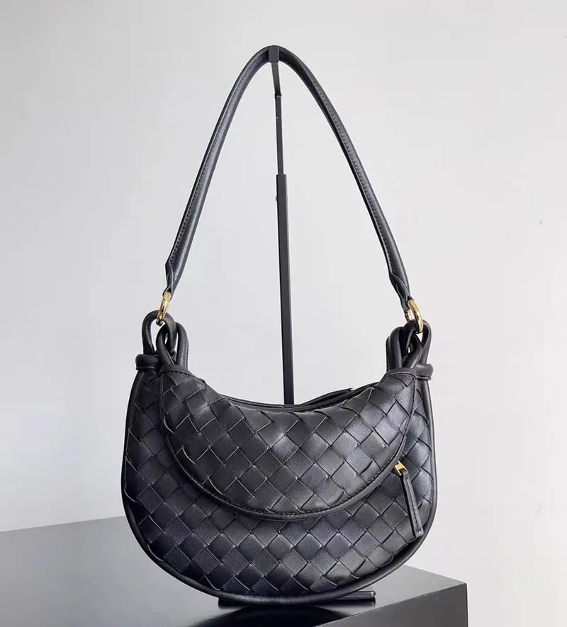 Sacs circulaires en cuir véritable pour femmes, grands sacs à main classiques de haute qualité, fourre-tout rétro en cuir de vache, sacs de poignet pour dames, nouvelle collection 2024