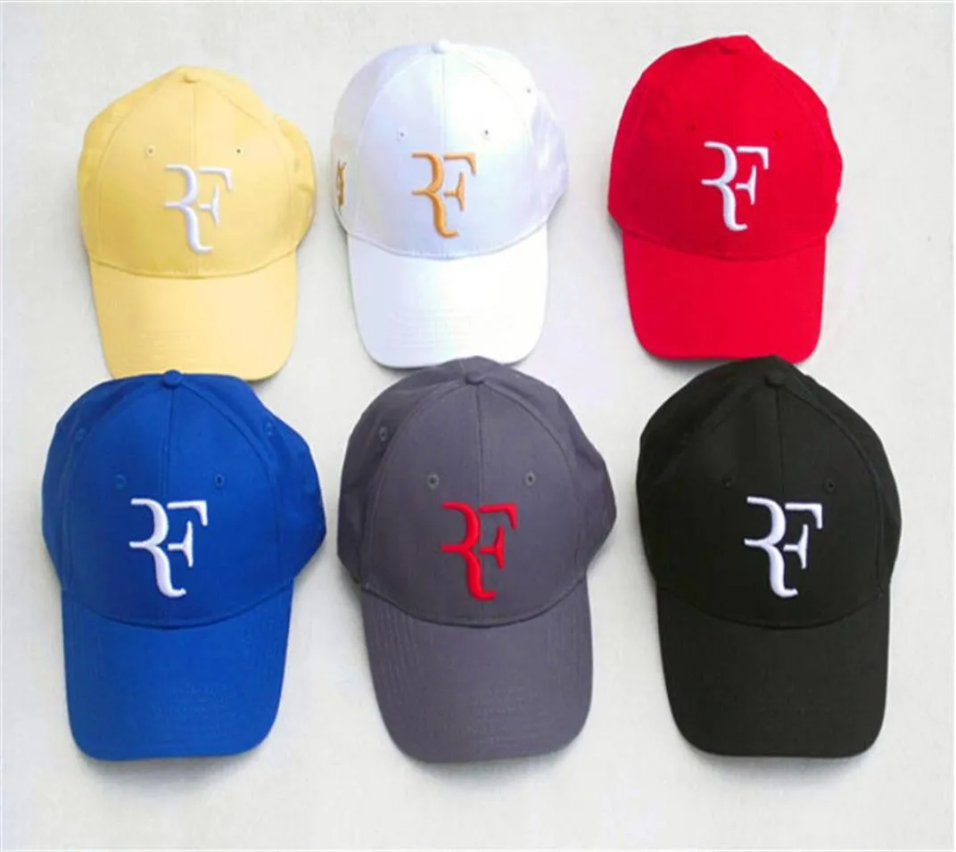 Tennis Cap Mens Dames Baseball Cap Roger Federer RF Printpaar Baseball caps verstelbare snapback caps hoeden man femal hat26447124322