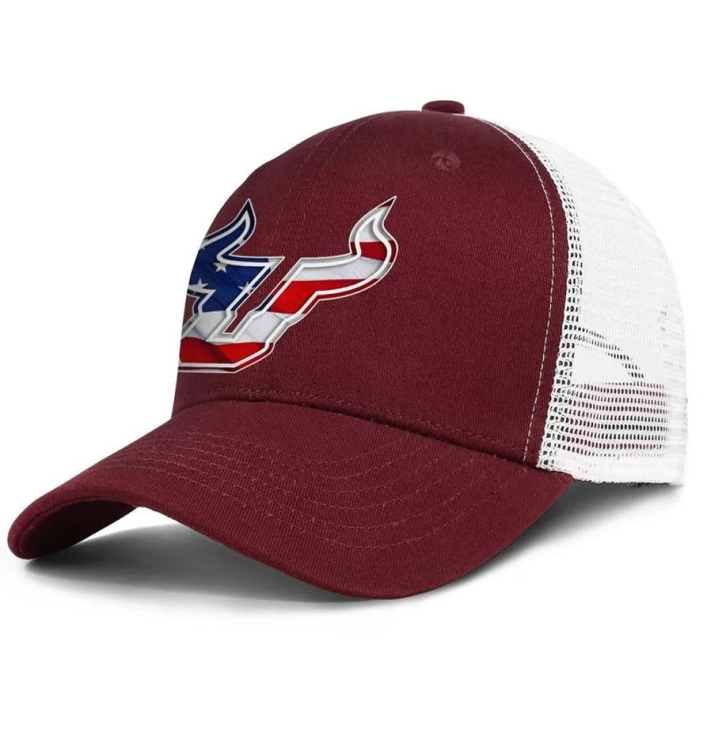 South Florida Bulls 3d Effect Flag Logo hommes et femmes réglable camionneur meshcap designer équipé équipe baseballhats Football 7867179