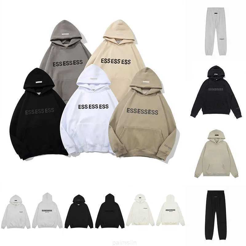 Grossist hoodie mens kvinnor designers hoodies vinter svart vit höst överdimensionerade byxor set kläder kläder d kisel unisex tröjor