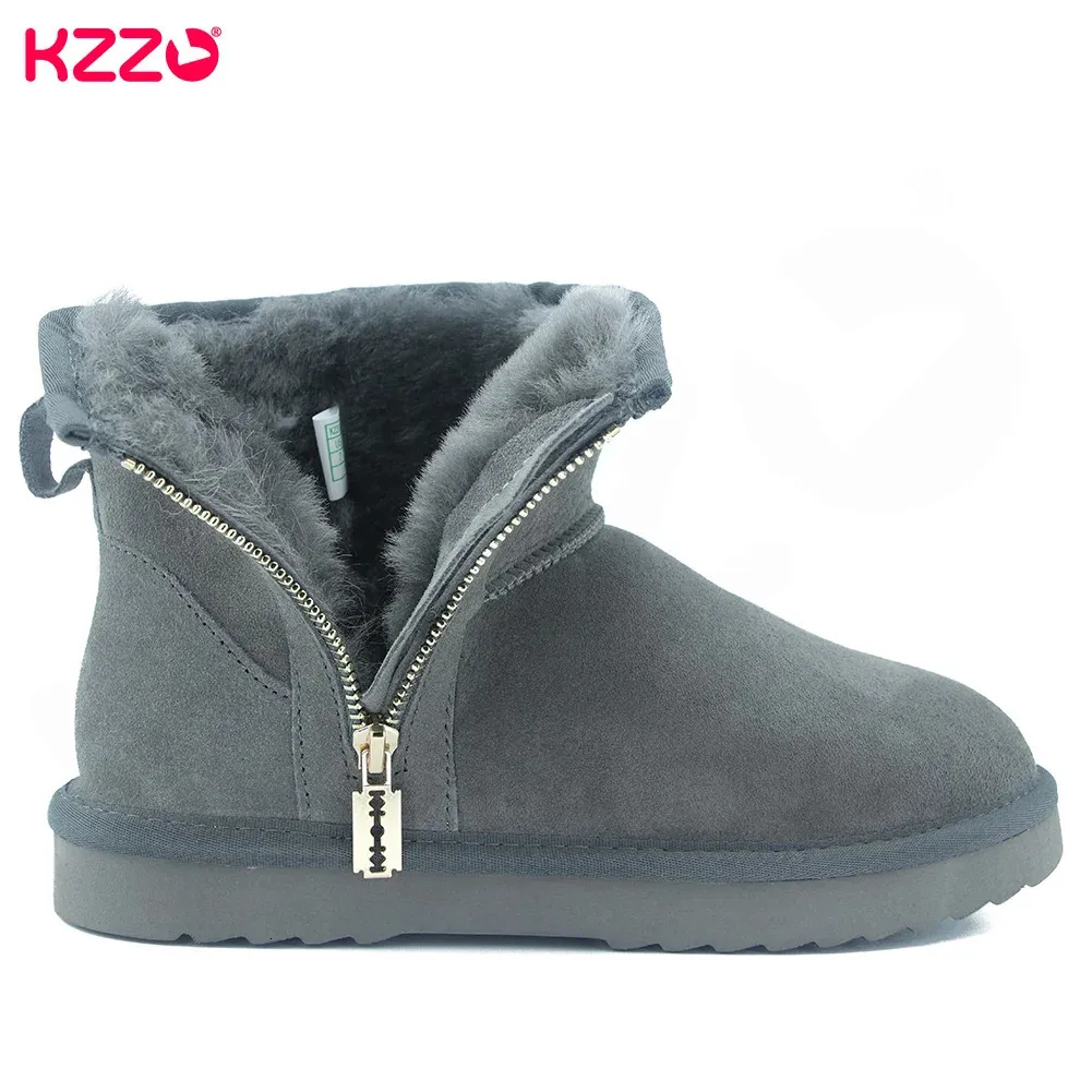 Mens wool top lined winter boots