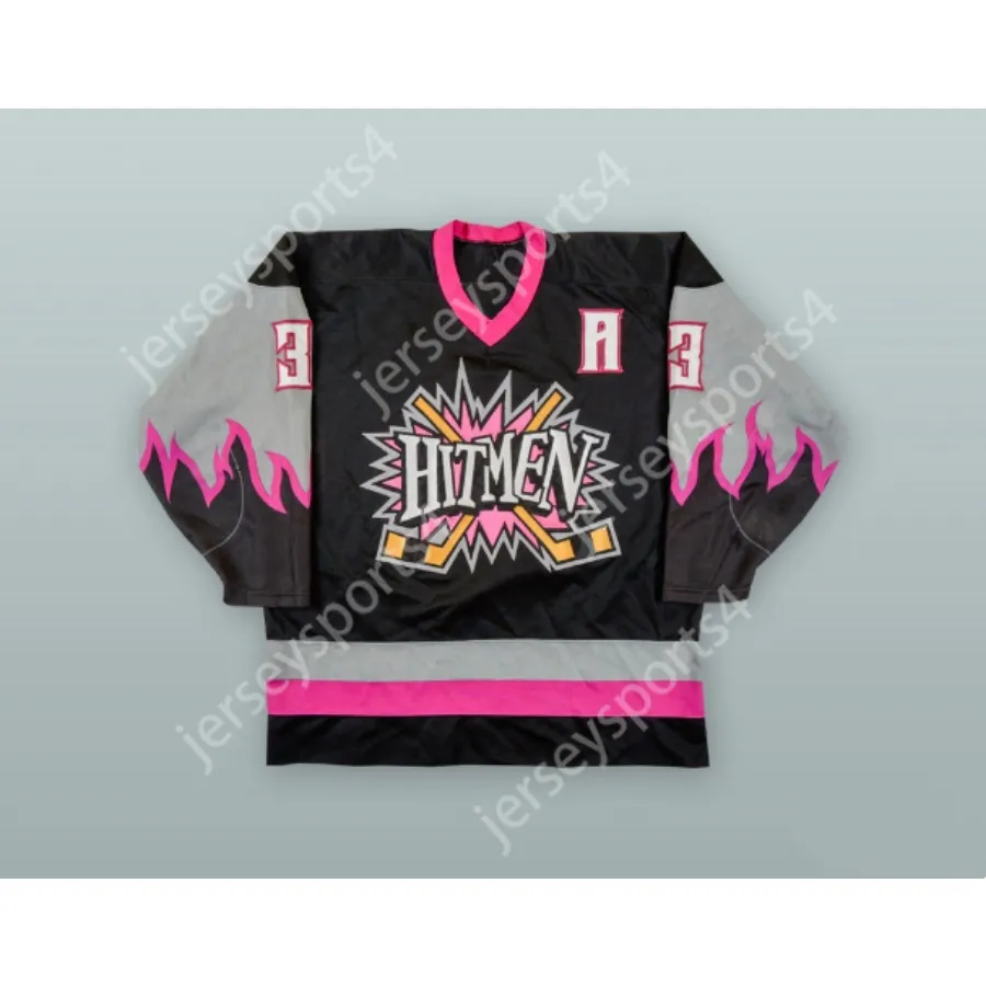Ray Schultz #3 Calgary Hitmen Hockey Jersey Custom Black Edition NEW!  Sizes S-6XL Authentic Look, Top Quality!