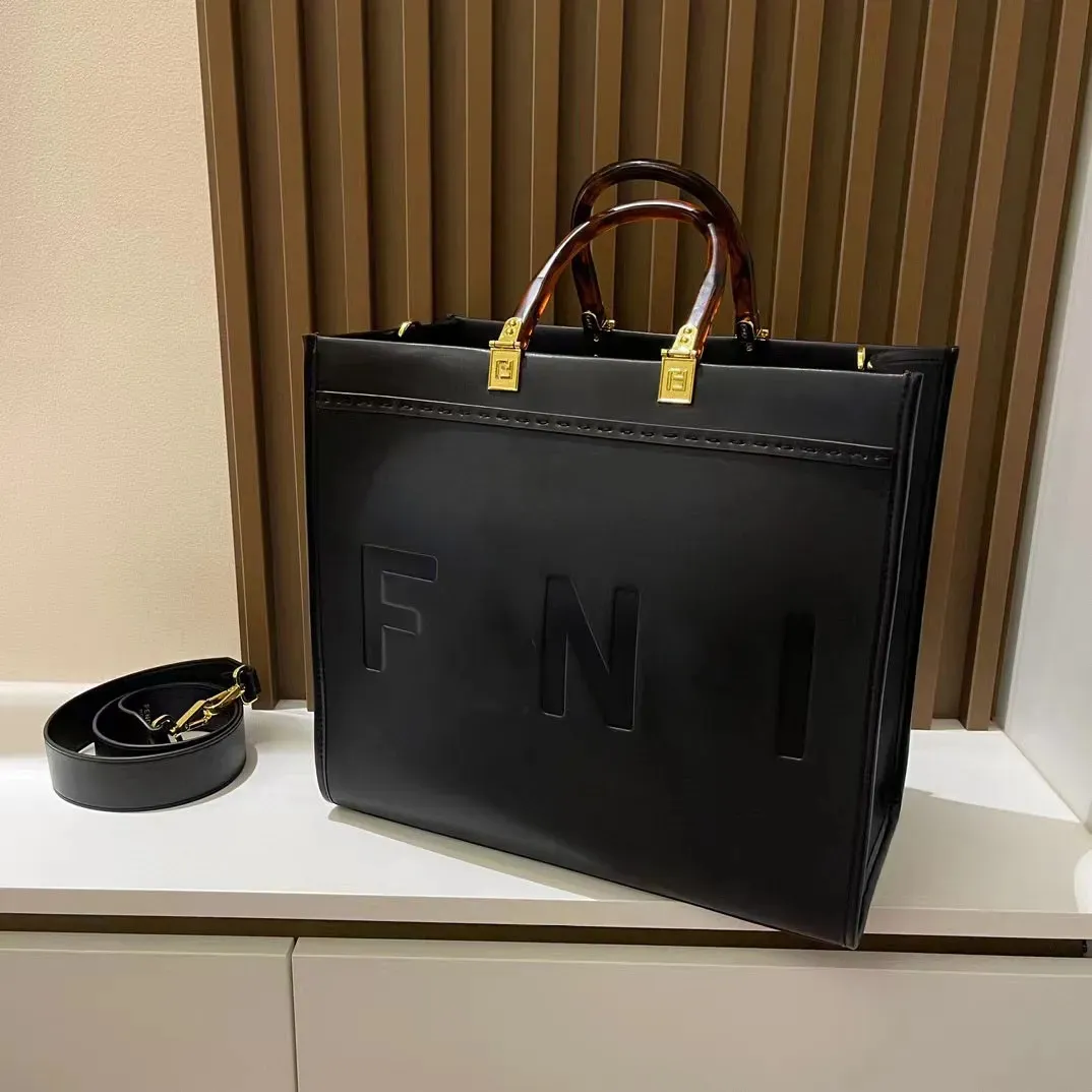 Fendibags88 2024 Large Capacity Tote Shopping Bag Sunshine