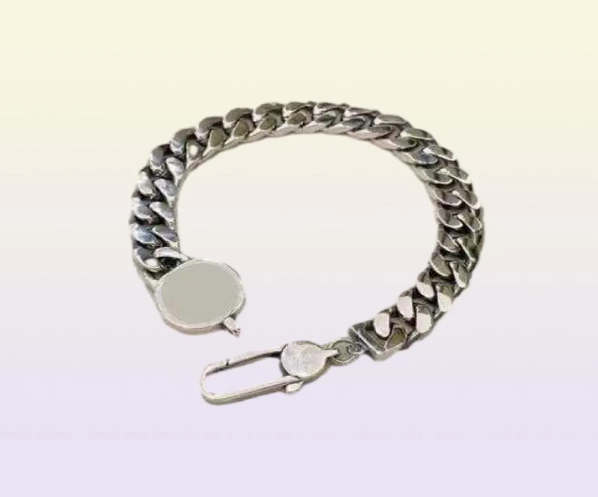 Designer homens mulheres pulseira manguito pulseira unisex dupla letra de aço inoxidável jóias casal gótico de alta qualidade punk hiphop brace62668146
