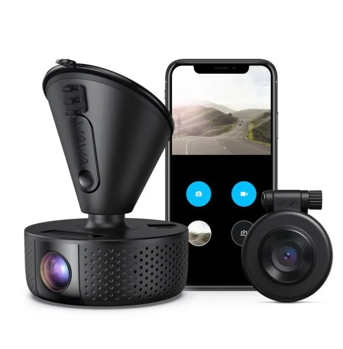 アクセサリーVava Dash Cam 1080pフルHDカーDVRダッシュボードカメラビデオレコーダーDashcam for Cars 170広角5098017